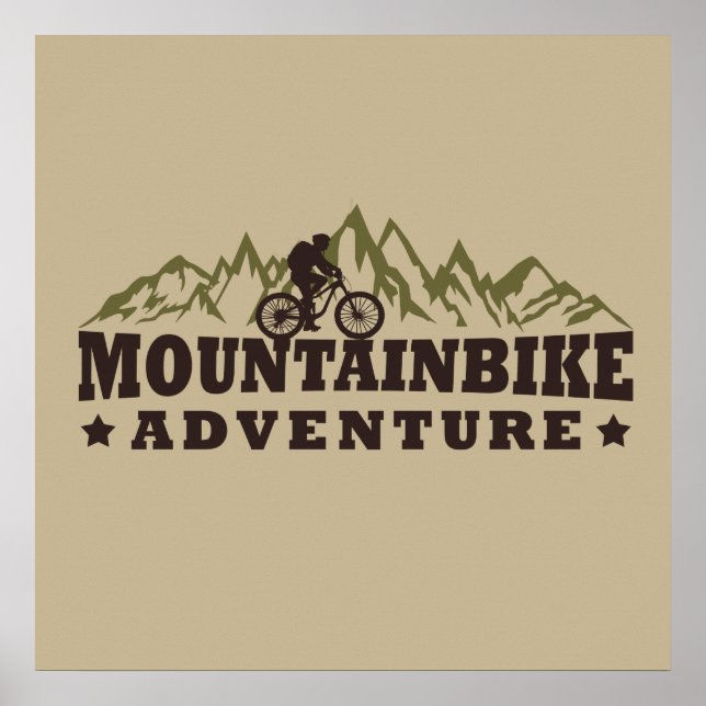 Poster off road mountainbike adventure (Frente)