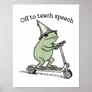 Poster Off to Teach Slp Whimsical Sapo Speech Thech