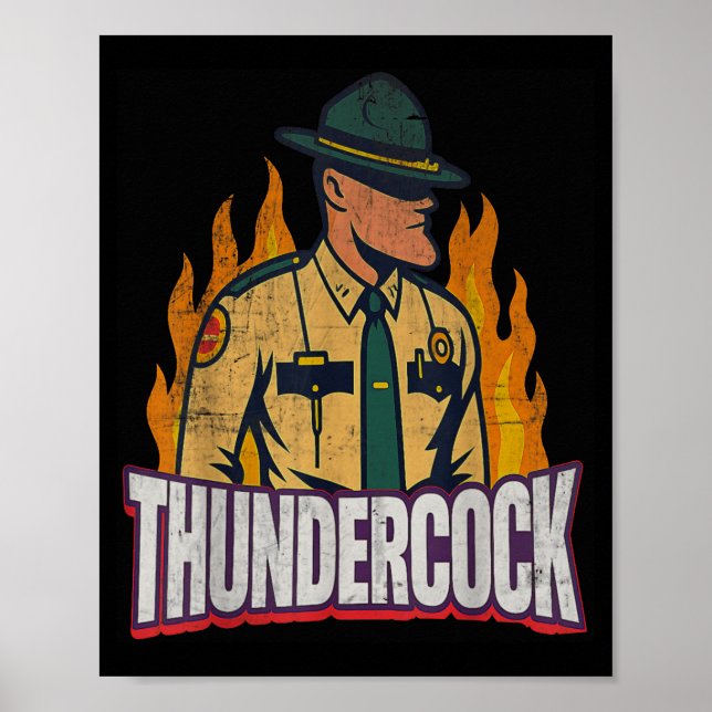 Poster Officer Sergeant Cius Thunder Bodycam Funny Meme  (Frente)