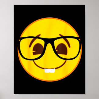 Poster Official Emoji Nerd Gles Yellow Smile Face 