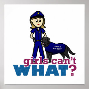 Pôster Oficial Canino da Polícia
