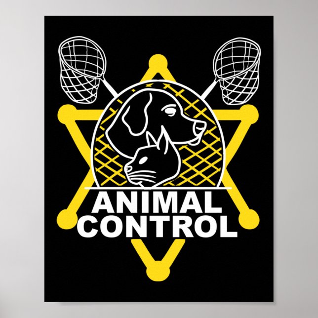 Poster Oficial de Controle de Animais Gatos Cachorros Div (Frente)