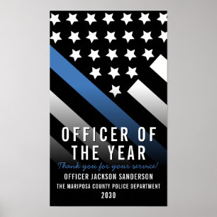 Poster Oficial de Polícia do Ano Apreciação dos Funcionár