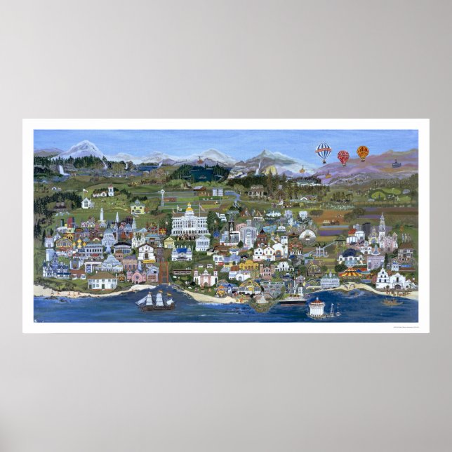 Poster Oficial do Estado da Califórnia (Frente)