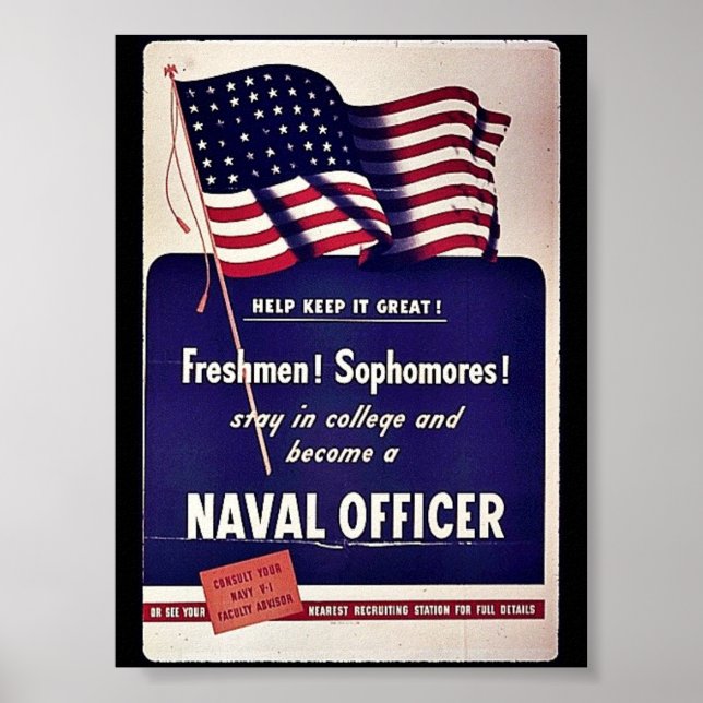 Poster Oficial Naval (Frente)