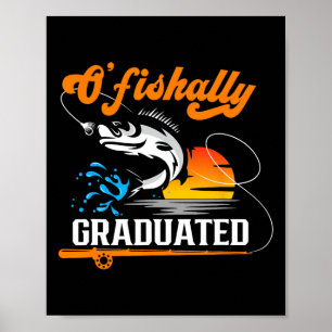 Poster O'fishally Amante da Pesca Graduado Parte de Gradu