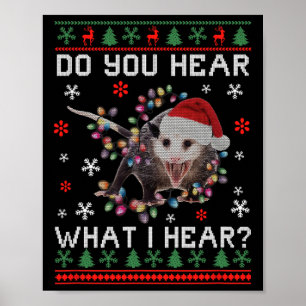 Poster Ogambm Christmas Você Ouve O Que Eu Ouço Xmas Opo