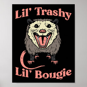 Poster Ogambm Lil Trashy Bougie Possum Street Cat Men Wo