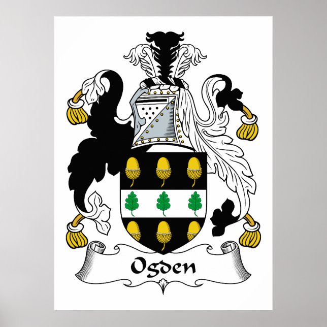 Pôster Ogden Family Crest (Frente)