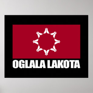 Poster Oglala Lakota Flag