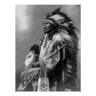 Pôster Oglala Sioux Chefe Rocky Bear c. 1899