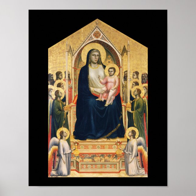 Poster Ognissanti Madonna, Giotto, 1306-1310 (Frente)