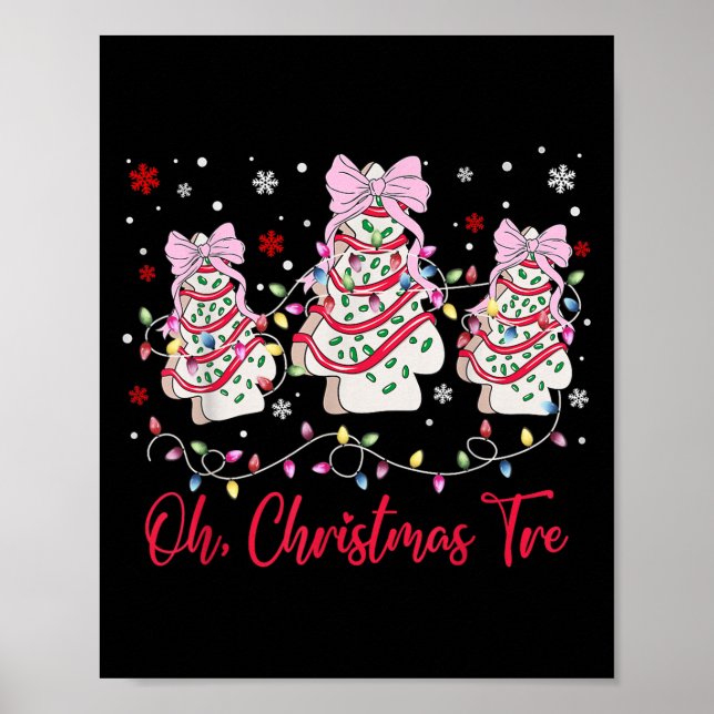 Poster Oh Árvore de Natal Faz Debbie Becky Jen Snack Cak (Frente)