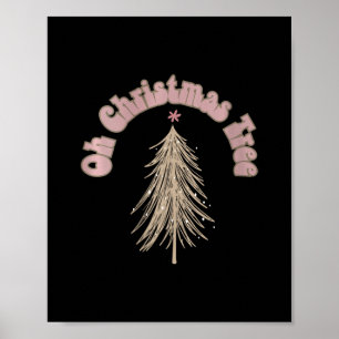 Poster oh árvore de natal v-neck