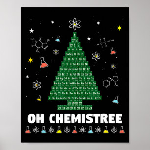 Poster Oh Árvore Química Tabela Periódica Química Natal T