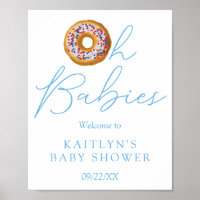 Oh Babás Rosquinha Sprinkle Twin Chá de fraldas Be
