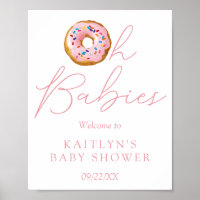 Oh Babás Rosquinha Sprinkle Twin Chá de fraldas Be