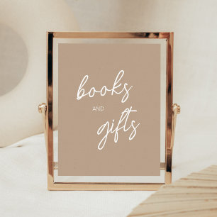Poster Oh Baby Brown Minimalist Books e presentes