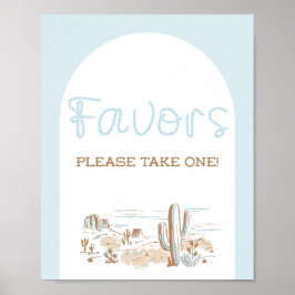 Poster Oh Baby Cowboy Shower Favor