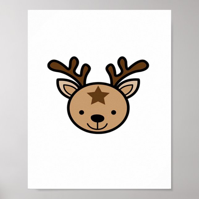 Poster Oh Cerveja Fofa Design Minimalista  (Frente)