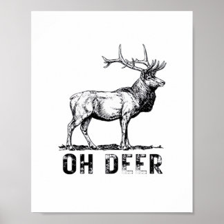 Poster Oh Cervo Expressão Gráfica Ousada