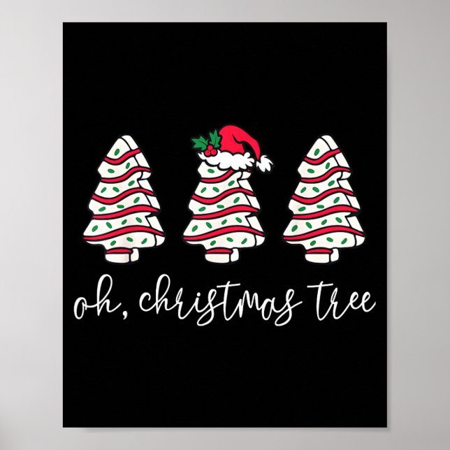 Poster Oh Christmas Tree Sweater Christmas Tree Cake Farm (Frente)
