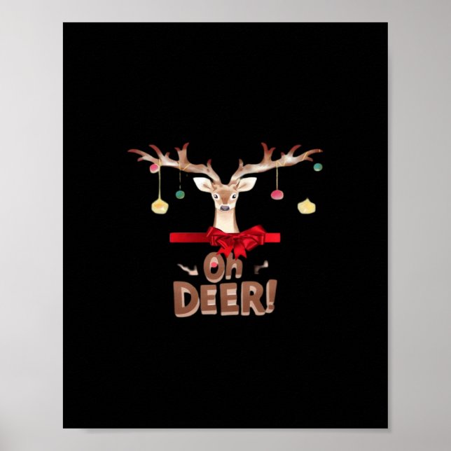 Poster Oh Deer Clássico Vibe  (Frente)