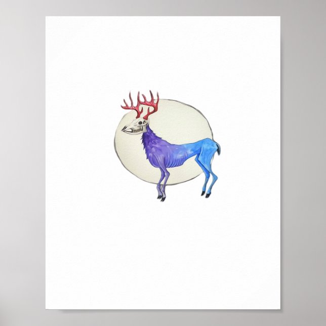 Poster Oh Deer Clean Graphic Style  (Frente)