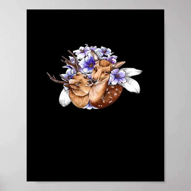 Poster Oh Deer Clean Minimal Style  (Frente)