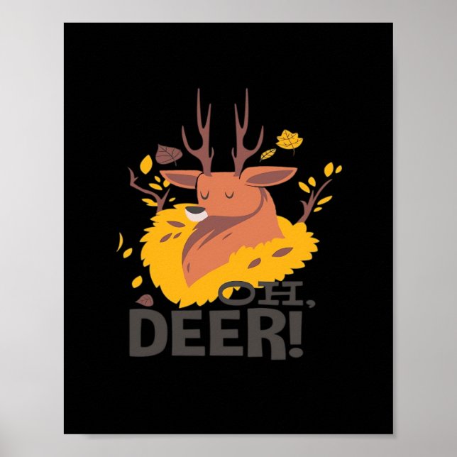 Poster Oh Deer Design Criativo  (Frente)
