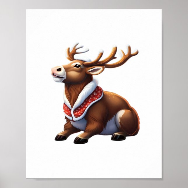 Poster Oh Deer Energetic Modern Design  (Frente)