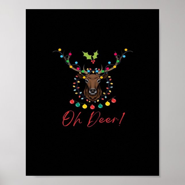 Poster Oh Deer Estética Moderna  (Frente)