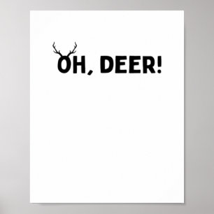 Poster Oh Deer Estética Simples