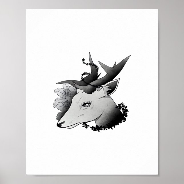 Poster Oh Deer Estilo Clássico  (Frente)