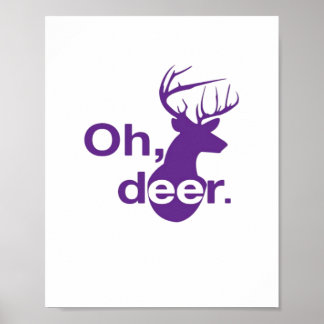 Poster Oh Deer Estilo de Floresta Natural