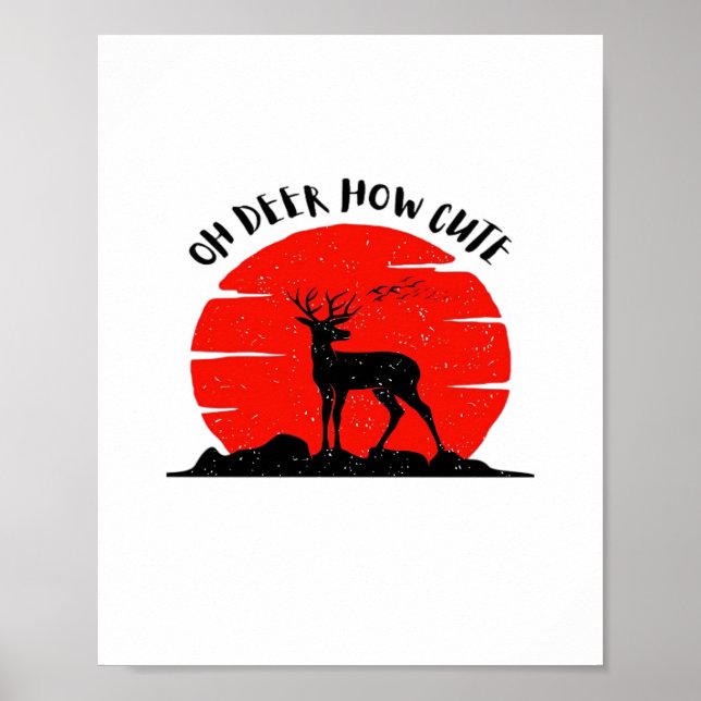 Poster Oh Deer Estilo Fofo  (Frente)