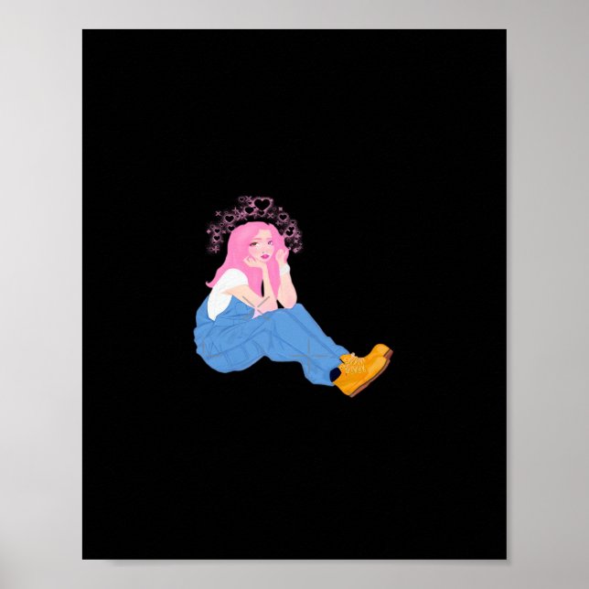 Poster Oh Deer Graphic Artistic Design  (Frente)