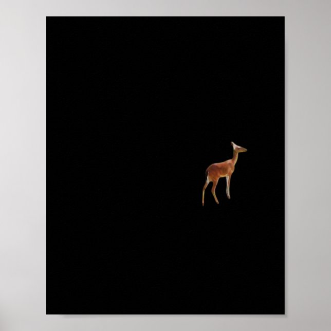 Poster Oh Deer Minimal Design  (Frente)