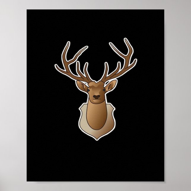 Poster Oh Deer Minimal Design  (Frente)