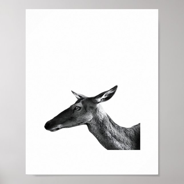Poster Oh Deer Modern Aesthetic Vibe  (Frente)