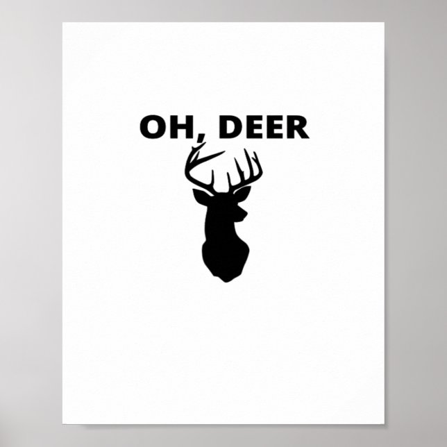 Poster Oh Deer Oh Dear Whimsical Art Style  (Frente)