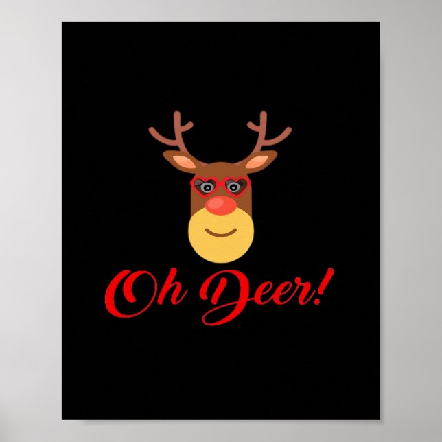 Poster Oh Deer Retro Classic   (Frente)