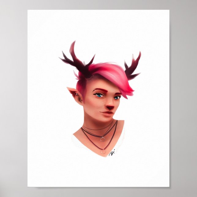 Poster Oh Deer Simple Creative Style  (Frente)