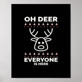 Poster Oh Deer Todos Estão Aqui Estilo Moderno