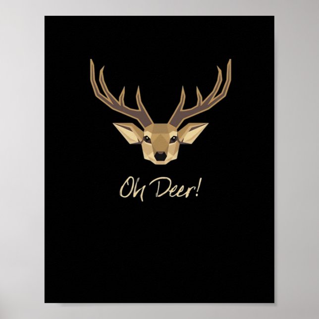 Poster Oh Deer Whimsical Artistic Expression  (Frente)