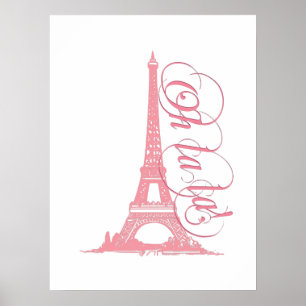 Poster Oh La La - Torre Eiffel Paris França
