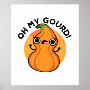 Poster Oh Meu Deus, Cute Veggie Pun