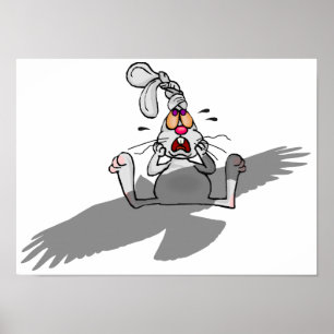 Pôster Oh não! Desenhos animados do coelho