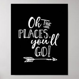 Pôster Oh, os lugares onde você vai para crianças impress