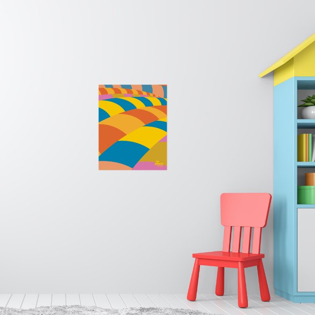 Poster Oh, Os Lugares Que Você Vai! Bandeiras Coloridas (Berçário 1)